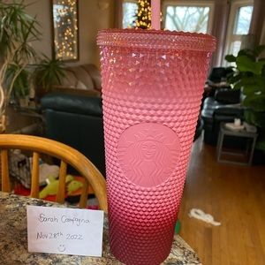 Starbucks pink ombré venti studded tumbler